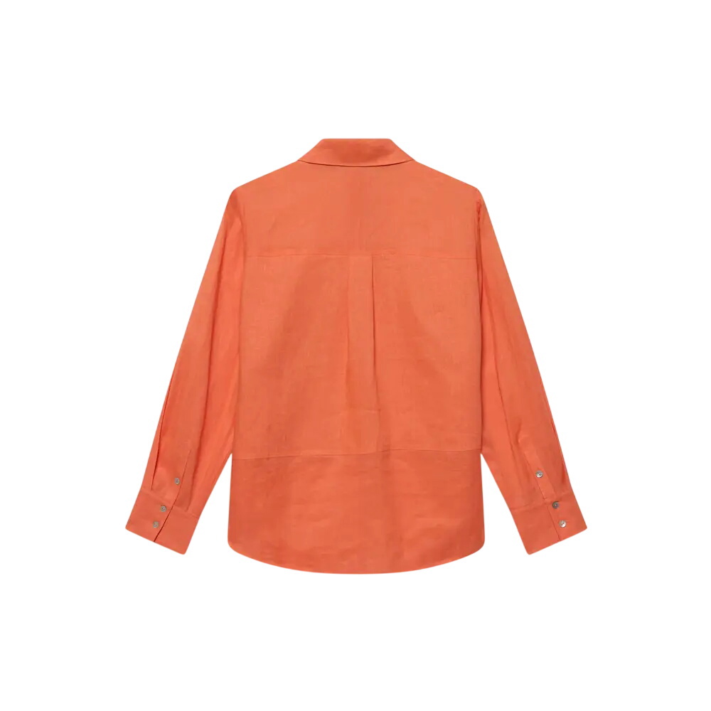 Mint Velvet Orange Linen Blend Shirt